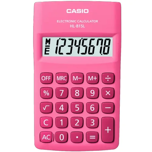 Calculadora De Bolso 8 Digitos Rosa