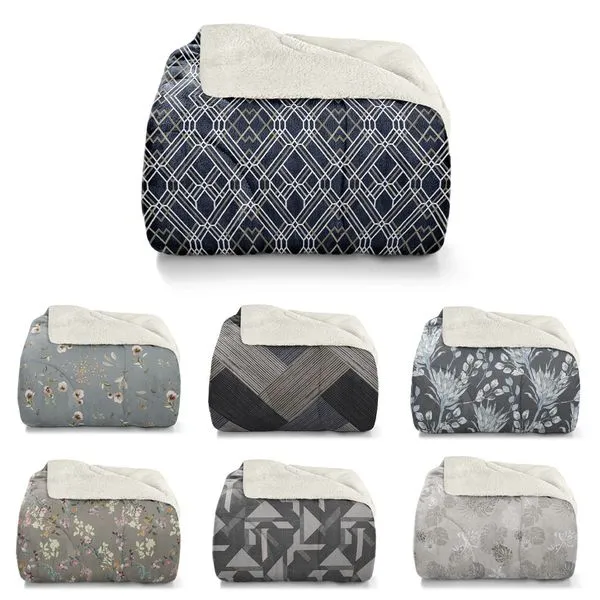 Edredom Casal Plush Sherpa Slim 200x235cm ED00531804 - Hedrons