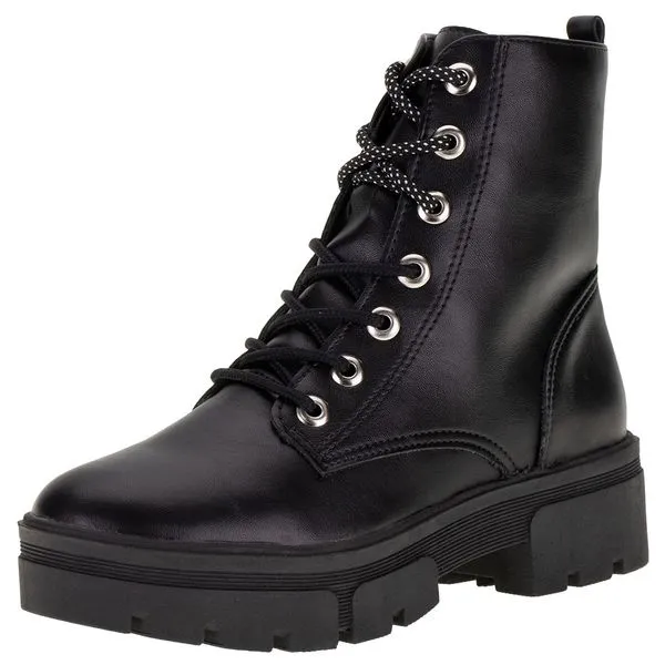Bota Feminina Coturno Via Marte - 233308 PRETO 37