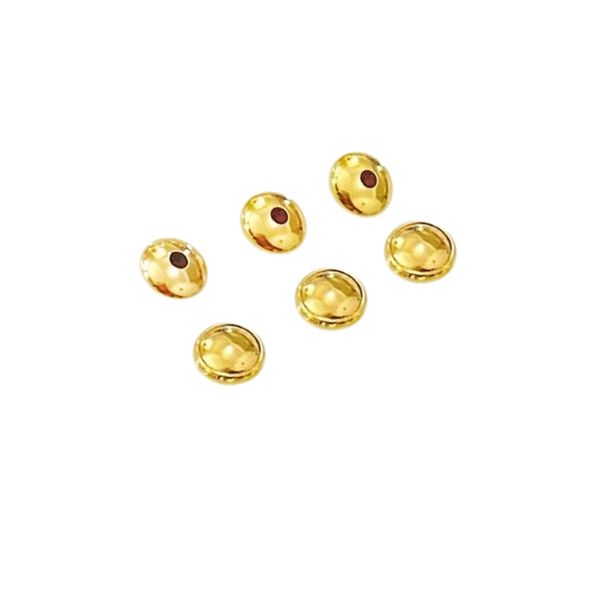 Kit 3 pares de Tarraxa Baby para Brincos infantis banhadas ouro