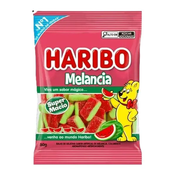 Bala de Gelatina Melancia 80g 50205 - Haribo