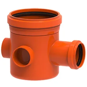 Corpo para Caixa Sifonada Esgoto Redux 100x100x50mm Laranja - 100002858 - TIGRE
