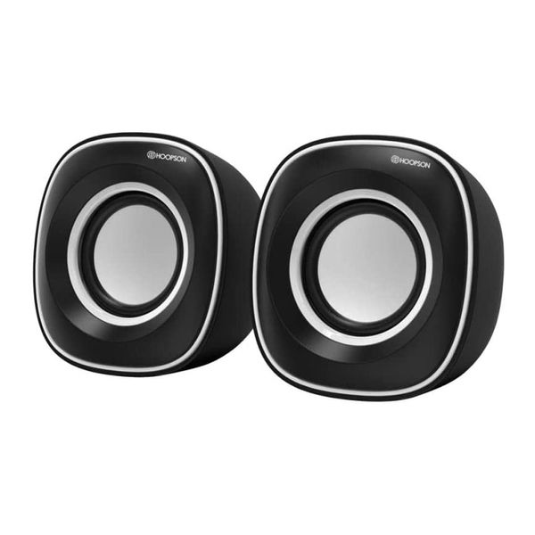 Caixa de Som 5W USB Hoopson CX-PC020 Preta com Branca