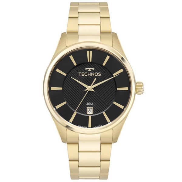Relógio Technos Masculino Ref: 2115txs/1p Classic Dourado