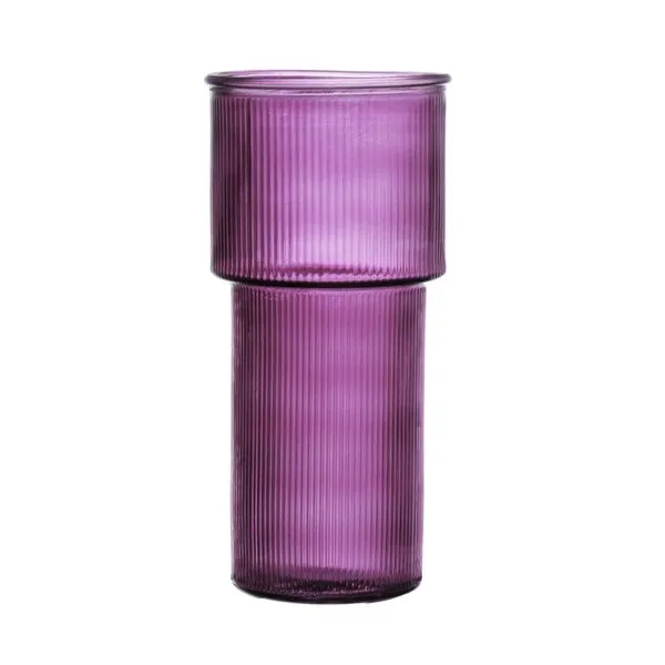 Vaso Pectore Vidro Roxo 24cm VASO076 - Hauskraft