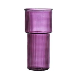 Vaso Pectore Vidro Roxo 24cm VASO076 - Hauskraft