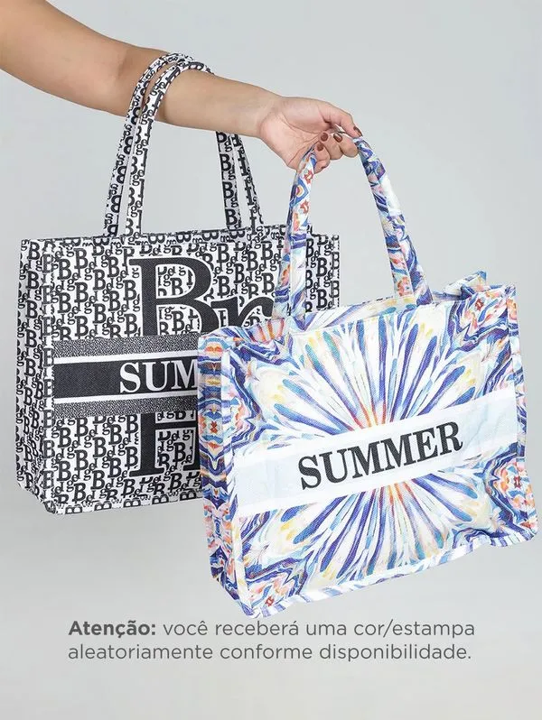 Bolsa De Praia Tote Feminina SORTIDO