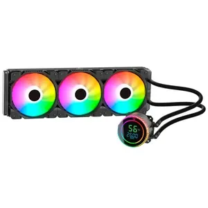 Water Cooler Orb Display 360mm Rgb com Iluminação Argb e Radiador de Alumínio Preto Duex Water Cooler Orb Display 360mm Rgb com Radiador de Alumínio Preto Duex