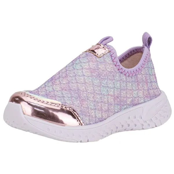Tênis Infantil Feminino Slip On Nathielly 190081 LILÁS 25