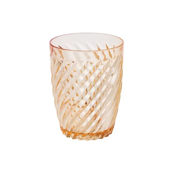 Copo Baixo Twist Polímero Amarelo 300ml 15435 - Plasútil
