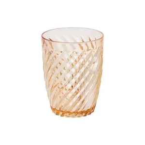 Copo Baixo Twist Polímero Amarelo 300ml 15435 - Plasútil