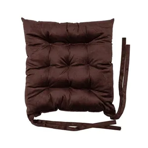 Almofada Futon Hedrons 42x42cm Veludo Marrom