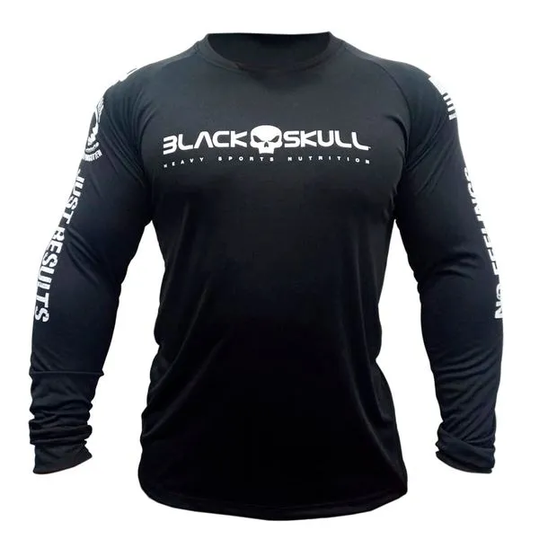 Camiseta Dry Fit Soldado Bope Manga Longa Preta – M