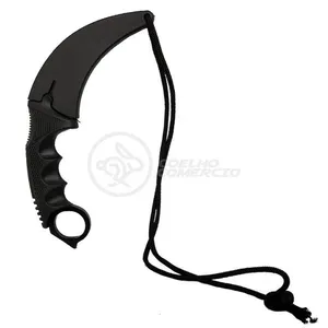 Knife Black Karambit Preto Aço Counter Strike