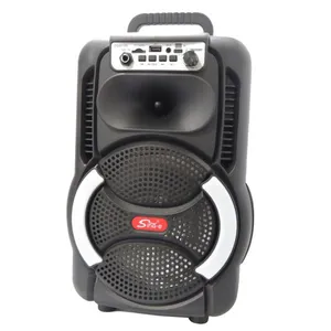 Caixa Multimídia Som Portátil 8" 20W 3000mAh ZQS8166 Preto
