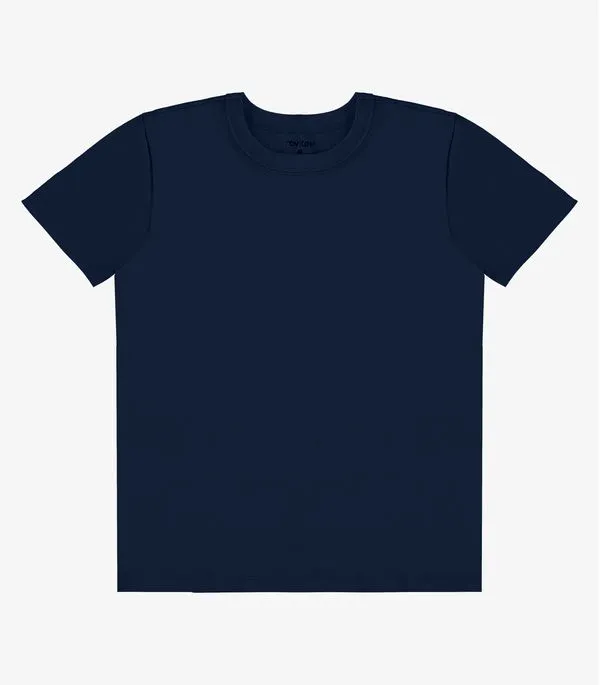Camiseta Infantil Masculina Básica Rovi Kids Azul 1