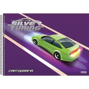 CADERNO DESENHO UNIV CAPA DURA SILVER TUNING 80F (17891321103439)