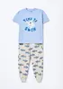 Pijama Infantil Menino Brilha No Escuro - Azul 014