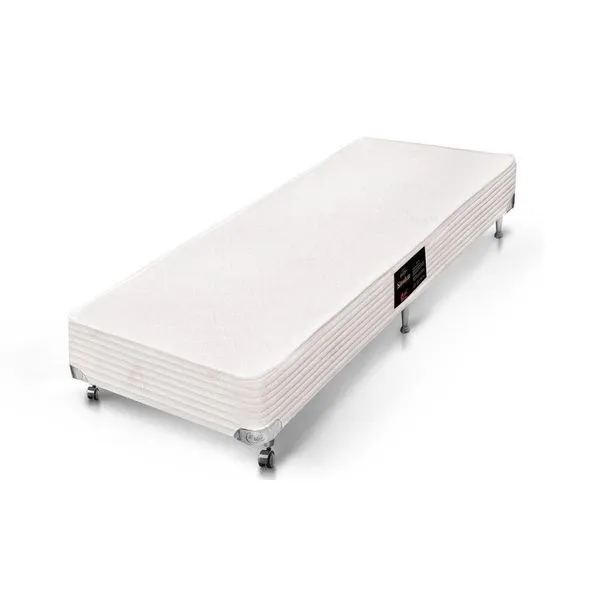 Cama Box Base Universal Solteiro Kingdom Aloe Vera (88x188x23) - Castor