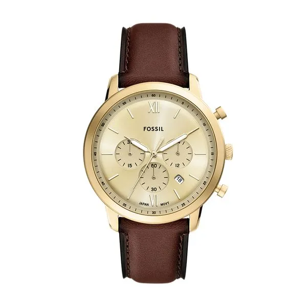 Relógio Fossil Masculino Neutra Dourado - FS6113/0DN