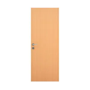 Folha de porta lisa de madeira Vert 210x72x3,5cm padrão mogno