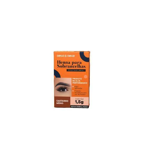 Henna Della&Delle Castanho Claro 1.5g | Sobrancelhas
