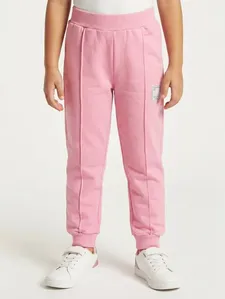 Calça Moletom Jogger Infantil Para Menina - ROSA 4