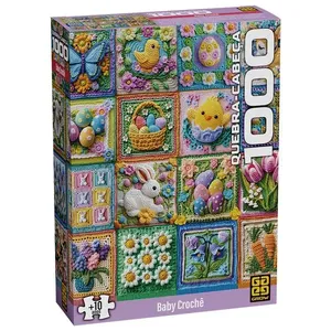 Quebra-Cabeça - 1000 Peças - Baby Crochê - Grow