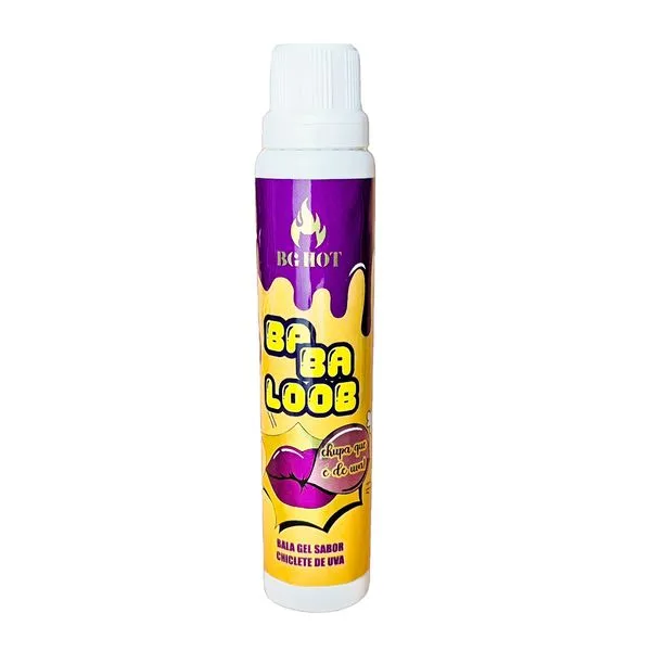 Babaloob Bala Gel Beijável Sabor Chiclete 40g Banho de Gata