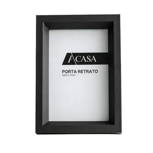 Porta Retrato Pirâmide Preto 10x15cm - Acasa