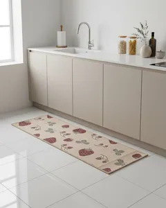 Tapete Passadeira Domani J. Serrano 50cm x 120cm Estampado Bege UN