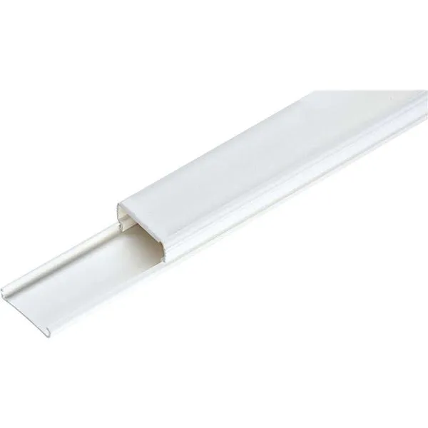 Canaleta PVC 20x10x2000 mm Branca sem divisória - Tramontina