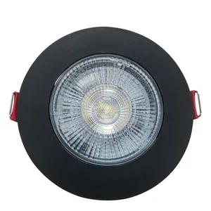 Spot LED de Embutir Supimpa Redondo Preto 5W Bivolt Avant Spot de LED Supimpa Embutir Redondo Preto 5W 450 Lúmens Luz Branca