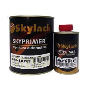 Primer Pu Preto 8x1 Sky83 - Skylack + Endurecedor Sem Variação único