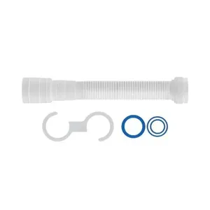 Sifão Universal Branco 72cm para Ligação de Saída de Água ao Esgoto Ajustável Pádova Sifão Universal Branco 72cm para Ligação de Saída de Água Ajustável Pádova