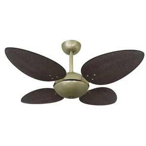 Ventilador De Teto Volare Office Petalo Palmae Tabaco 220V