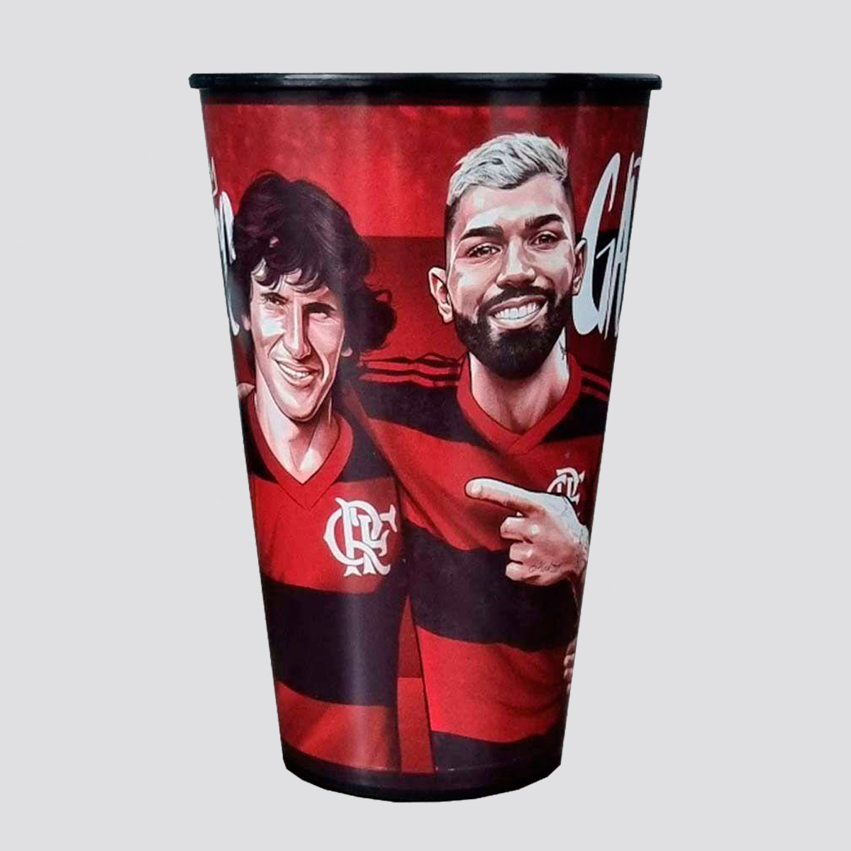 Copo Flamengo Ídolos Zico e Gabigol