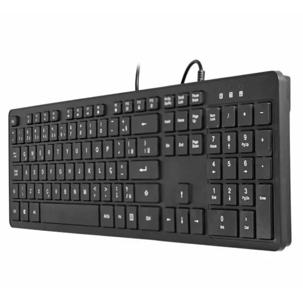 Teclado Multimídia KM-WF28 com Funções Extras