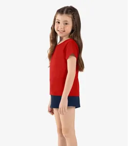 Shorts Básico Infantil Feminino Rovi Kids Azul 8