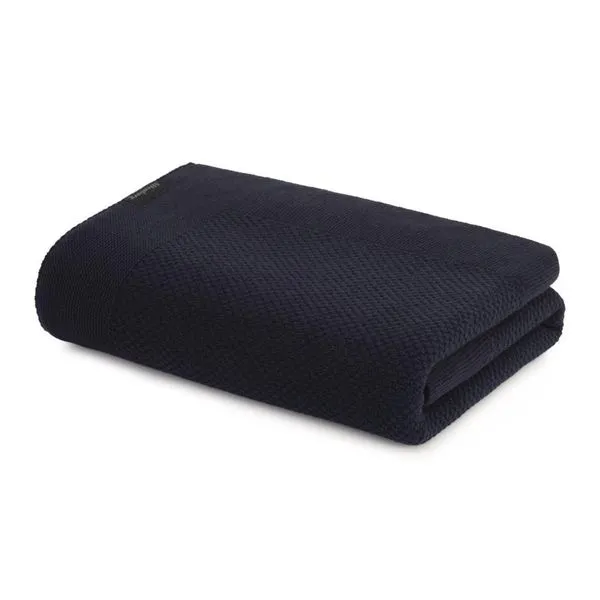 Peseira de Tricô Domus 70cm X 2,20m 1 Peça Azul Náutica Altenburg para Cama Decorativa Peseira de Tricô Domus 70cm X 2,20m 1 Peça Azul Náutica Altenburg