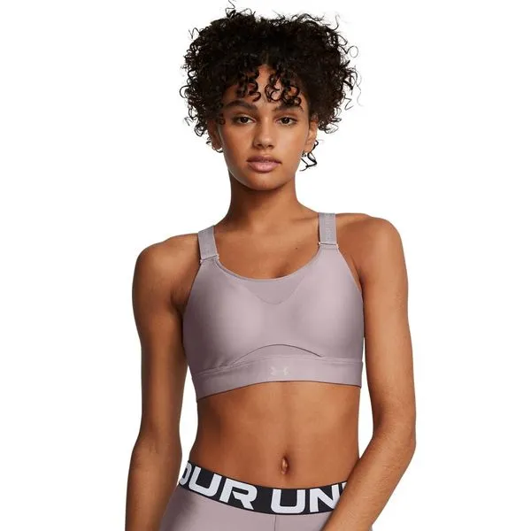 Top de Treino Feminino Under Armour Infinity High 2.0 G Roxo