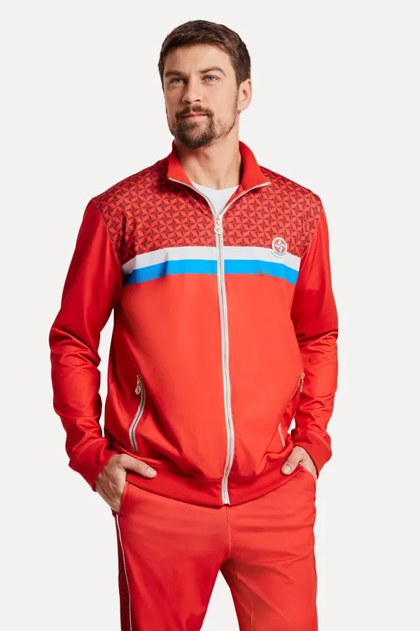Jaqueta Esporte Silk Estrela Vermelho - Gg