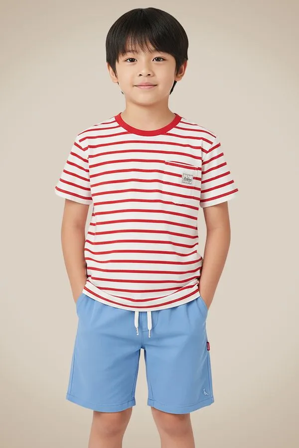 Short Mini Linho Liso Azul Royal - 04