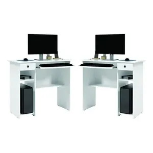 Conjunto Mesa De Computador Afrodite Branco
