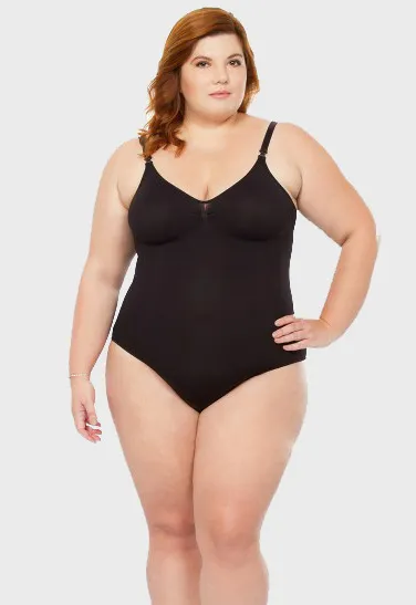Body Modelador Plus Size Preto-000G