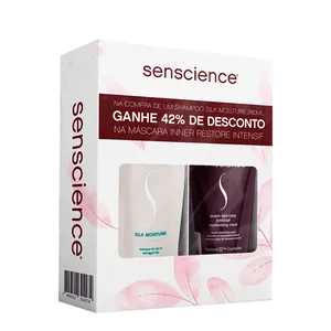 Kit Capilar Senscience Silk Moisture Shampoo 280ml + Máscara Inner Restore 150ml