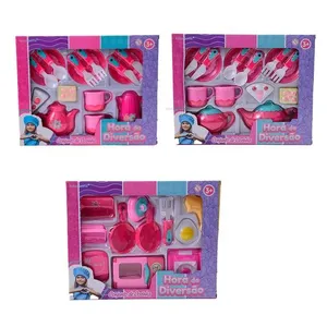 Conjunto Comidinha Mundo Imagina Kids 15 Peças Sortido LJM111 - honeyhome