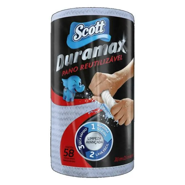Pano Scott Duramax Reutilizavel Azul 58Un