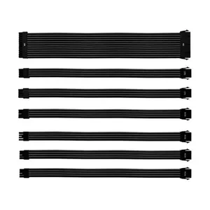 Kit de Cabo Extensor Sleeved para Fonte CMA-NEST16XXBK1-GL 30cm Fio 16AWG 7 Peças Preto Cooler Master Kit Cabo Extensor Sleeved CMA-NEST16XXBK1-GL 30cm 16AWG Preto Cooler Master