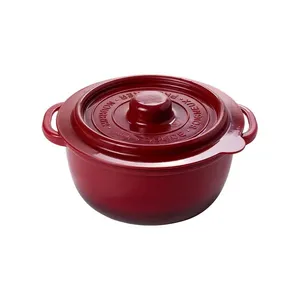 Pote Supreme Redondo Vermelho Cereja 440ml Ref.18335 Plasútil